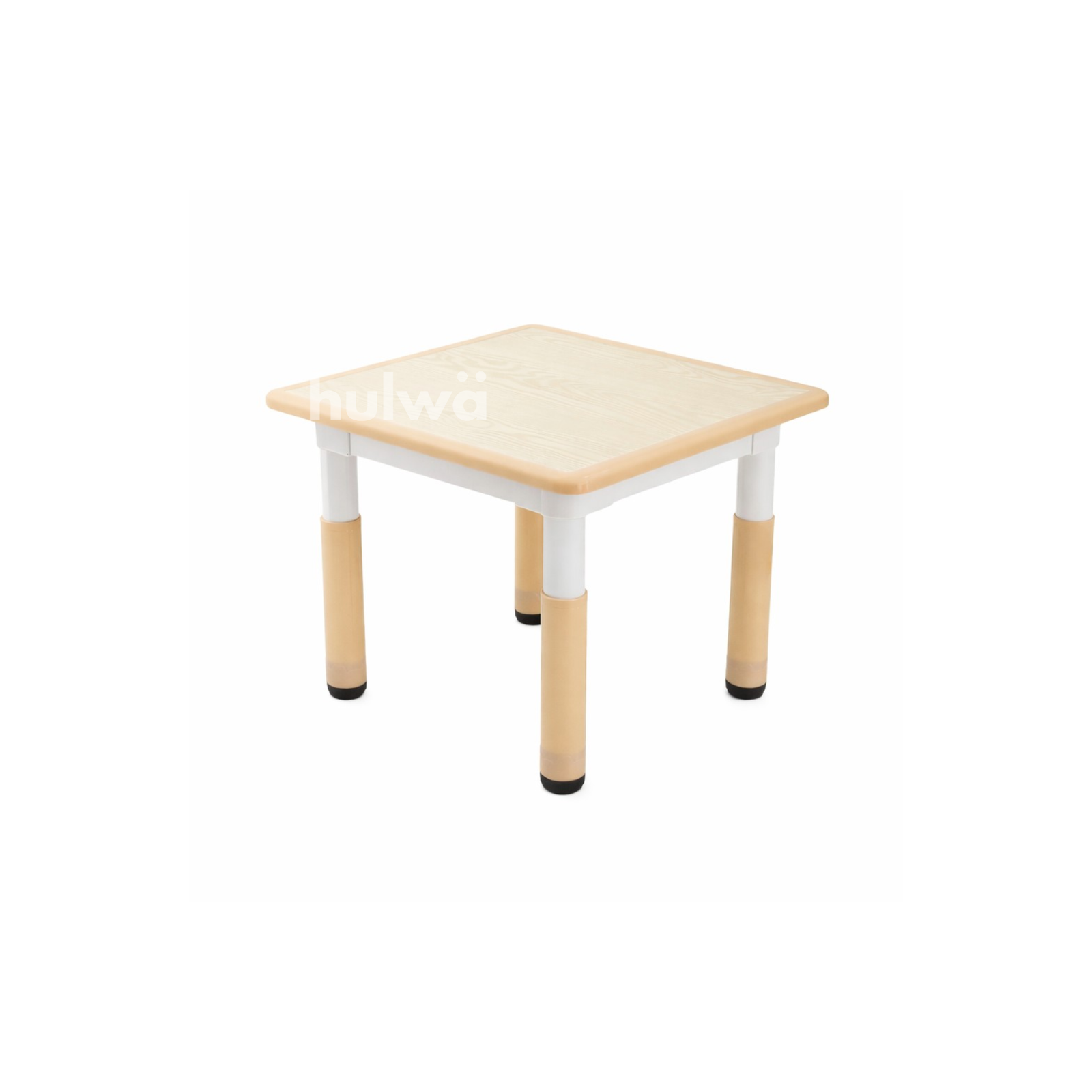 Hover Meja Grafitti 60 x 60 + 2 Kursi Natural