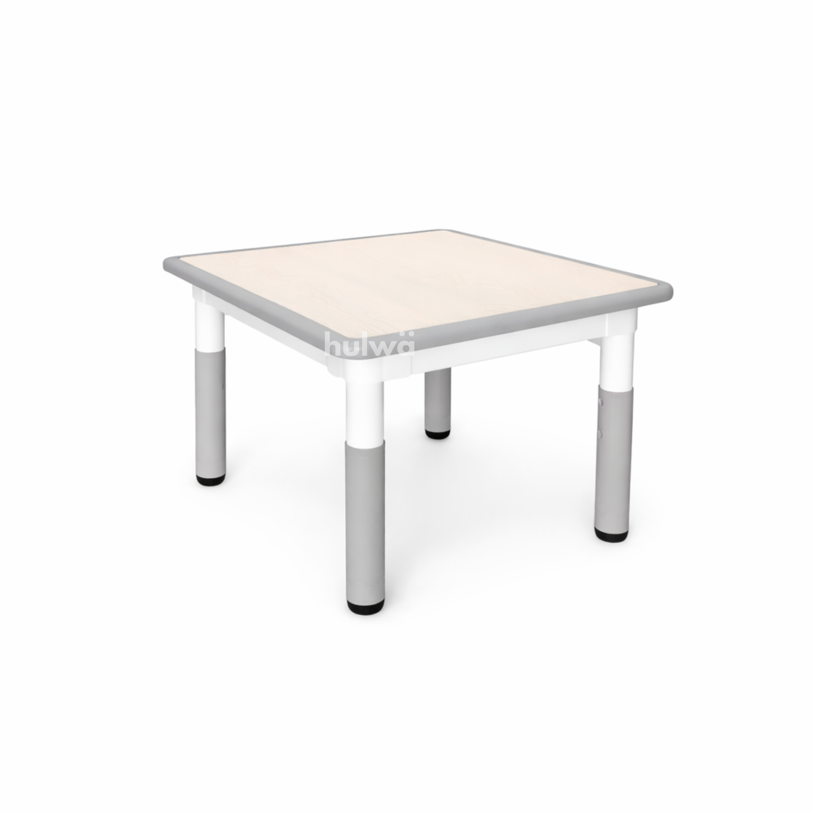 Hover Meja Grafitti 80 x 60 + 4 Kursi Abu-Abu